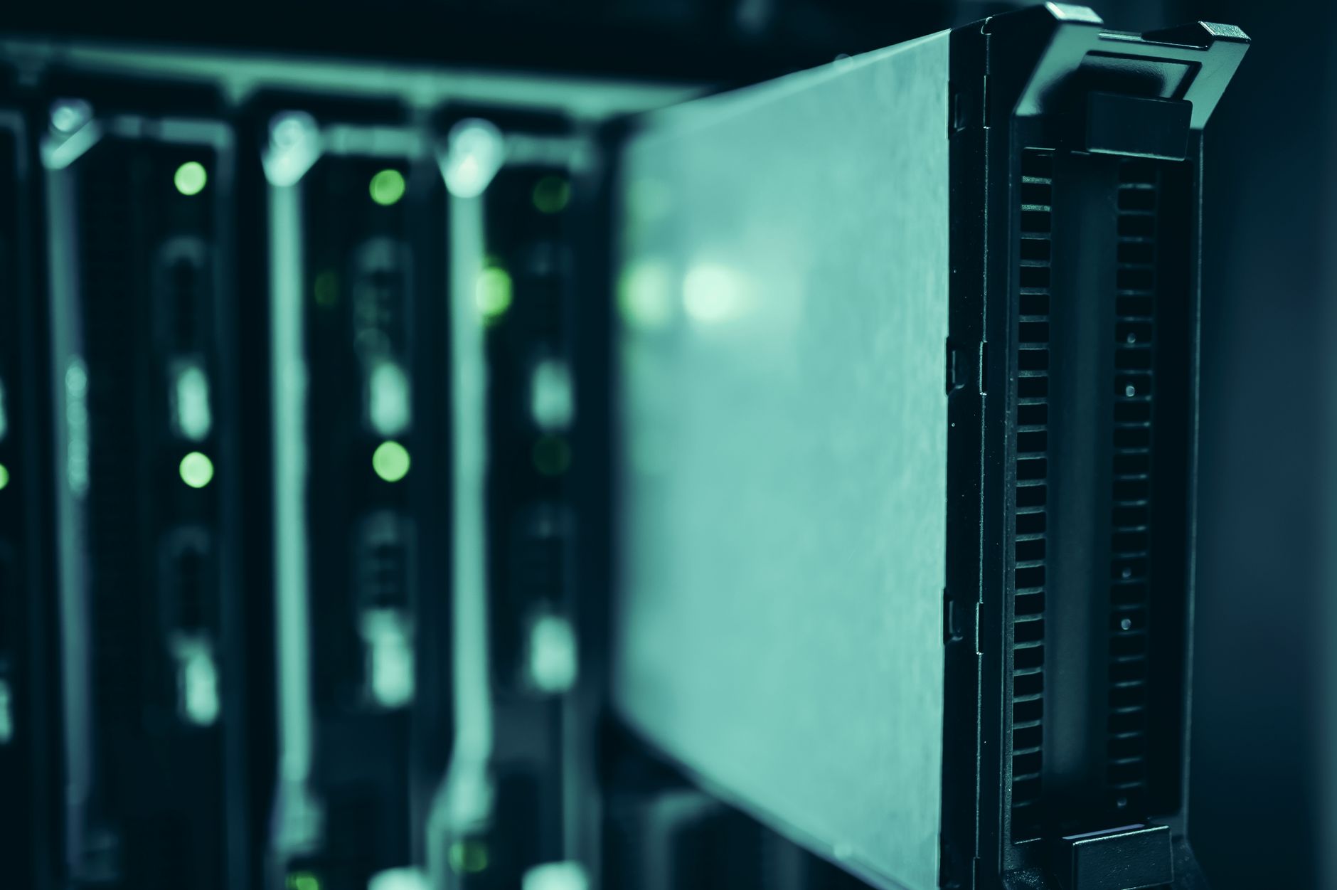Server racks storing industrial time-series data