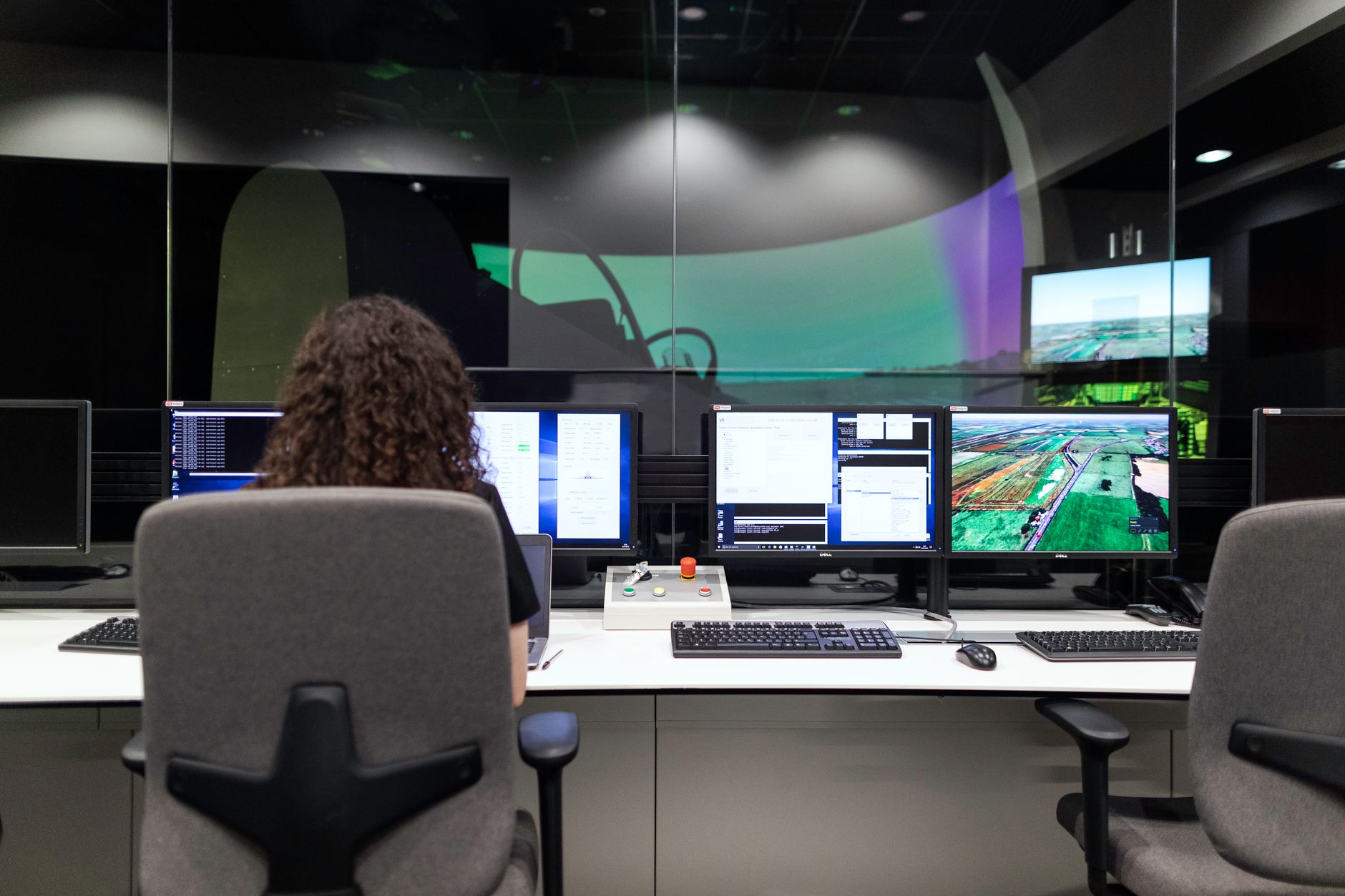 Engineer viewing an IIoT sensor data dashboard