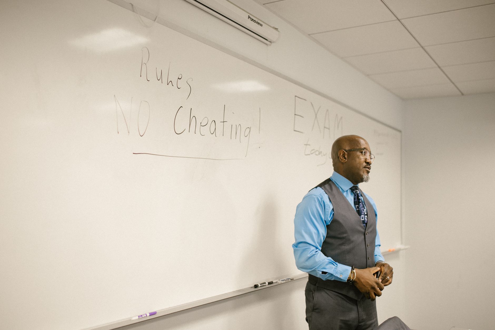Instructor teaching a safety management workshop