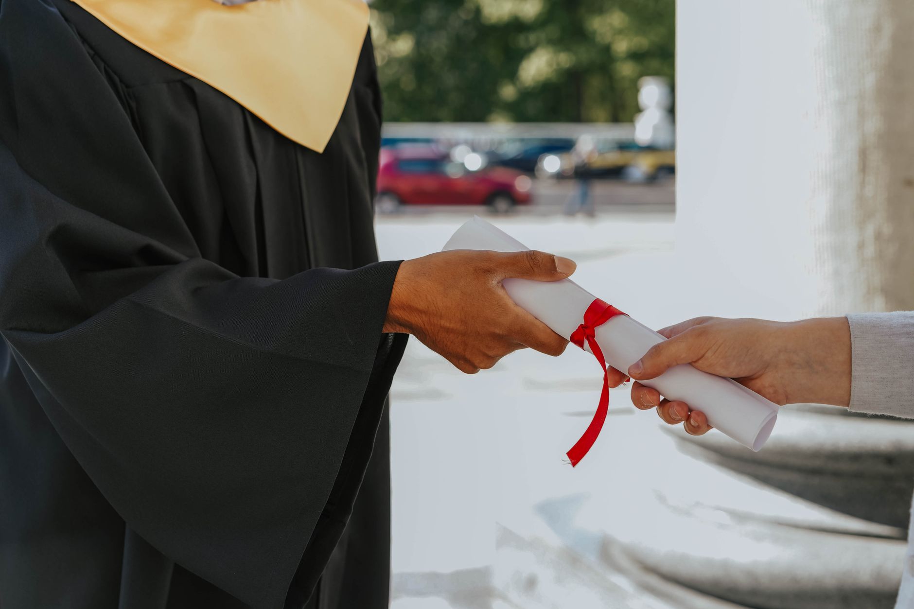 Graduate receiving a manufacturing skills credential