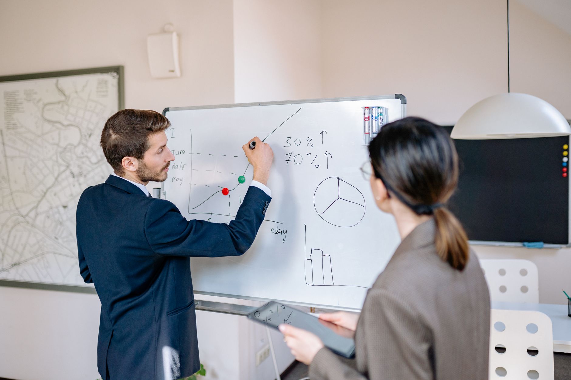 Instructor explaining equipment loss categories to a class