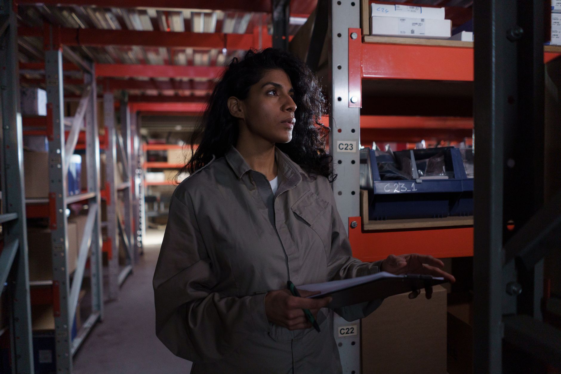 Auditor conducting a social compliance facility walkthrough