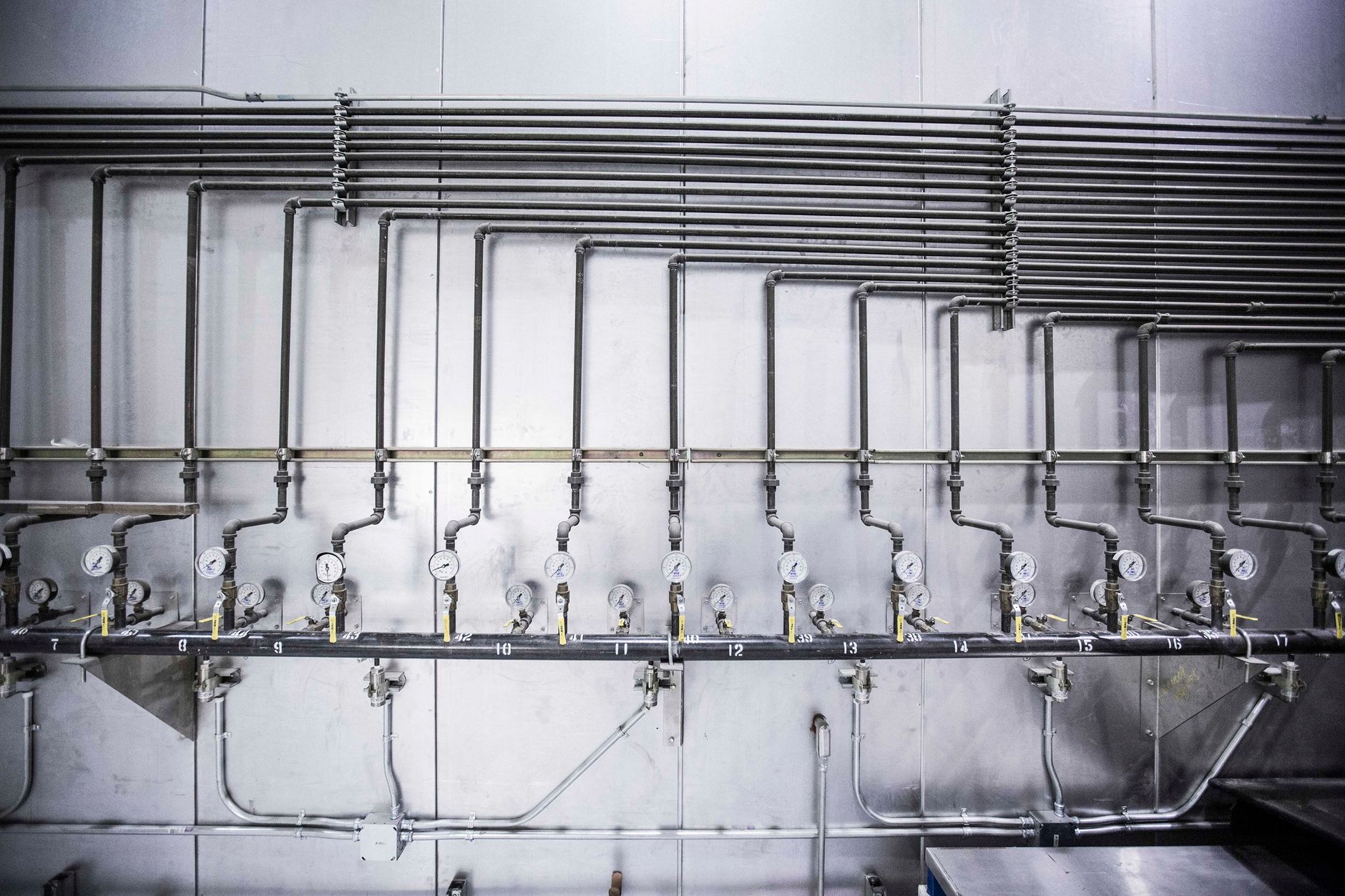 Water intake meter at an industrial facility